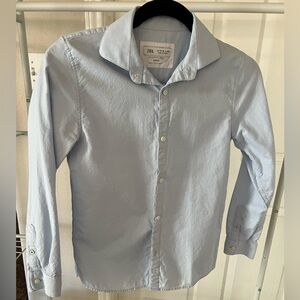 Zara kids Sky Blue Slim Fit Shirt boys size 11-12